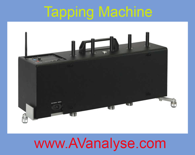 برای اندازه گیری ایزولاسیون صدای کوبه ای Impact sound insulation از ماشین پاکوب یا Taping Machine استفاده می شود.